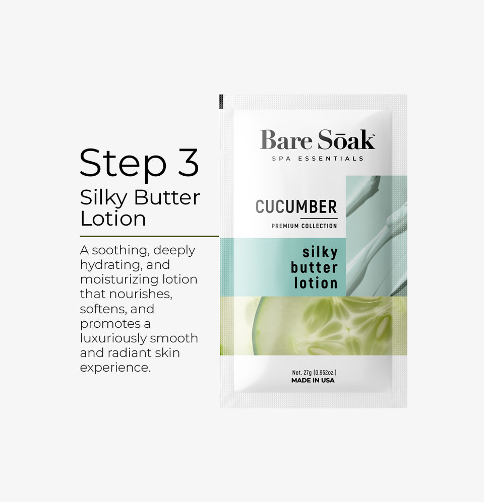 Bare Soak 3 Steps Kit – Cucumber Scent packaging.