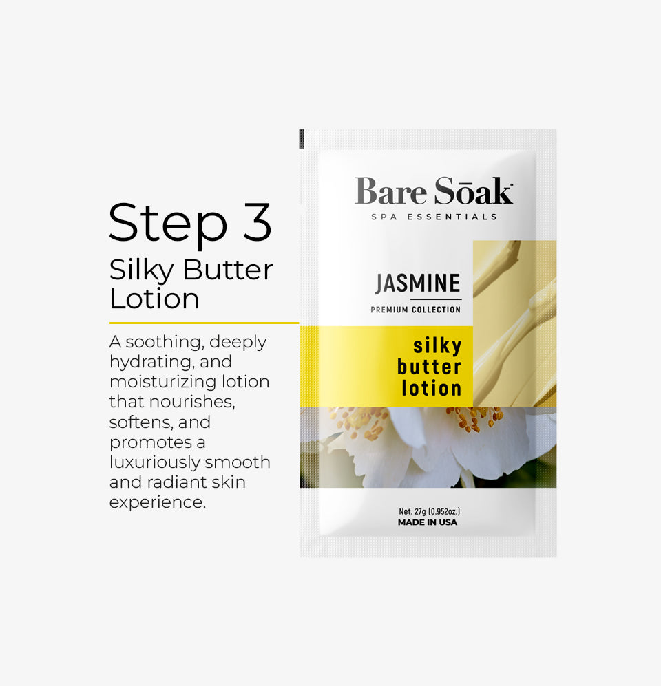 Bare Soak 3 Steps Kit – Jasmine Scent packaging.