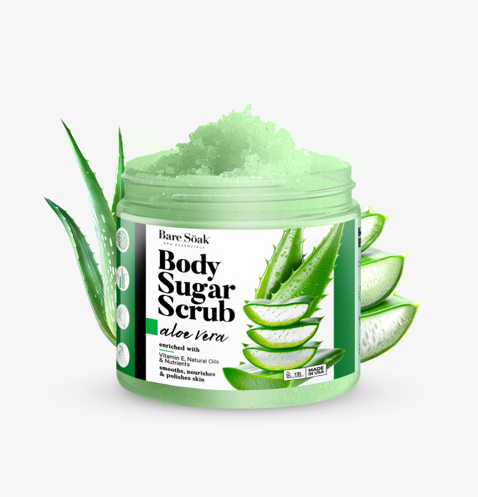 Body Sugar Scrub – Aloe Scent (16oz)