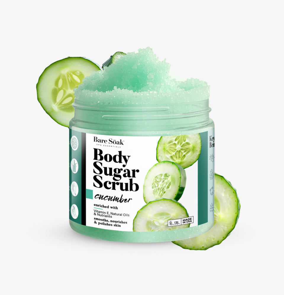 Body Sugar Scrub – Cucumber Scent (16oz)