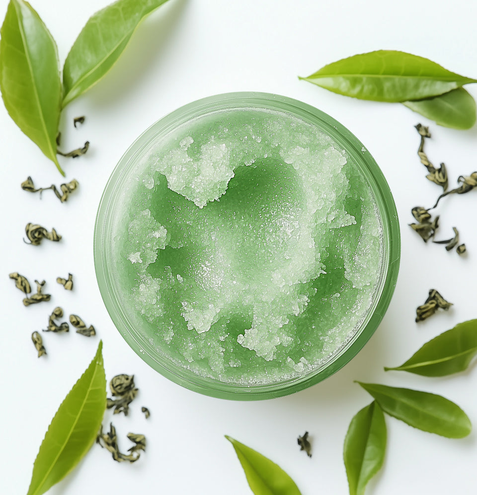 Body Sugar Scrub – Green Tea Scent (16oz)