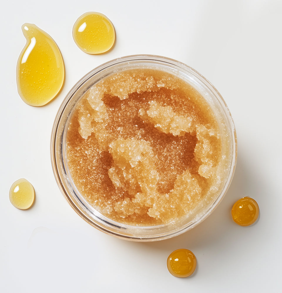 Body Sugar Scrub – Honey & Milk Scent (16oz)