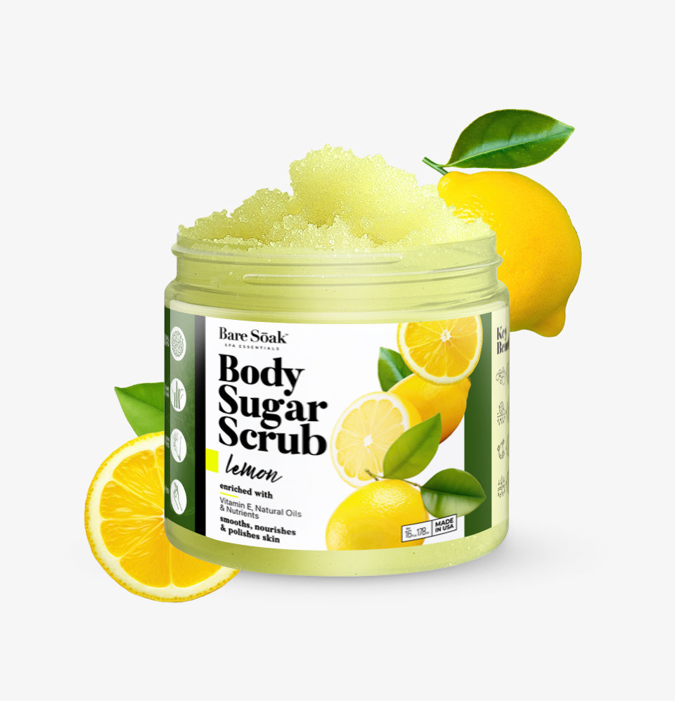 Body Sugar Scrub – Lemon Scent (16oz)