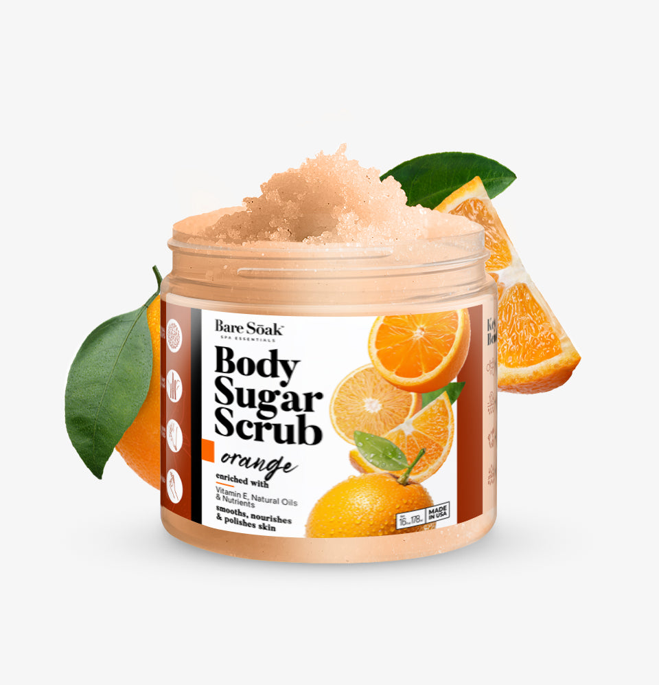 Body Sugar Scrub – Orange Scent (16oz)