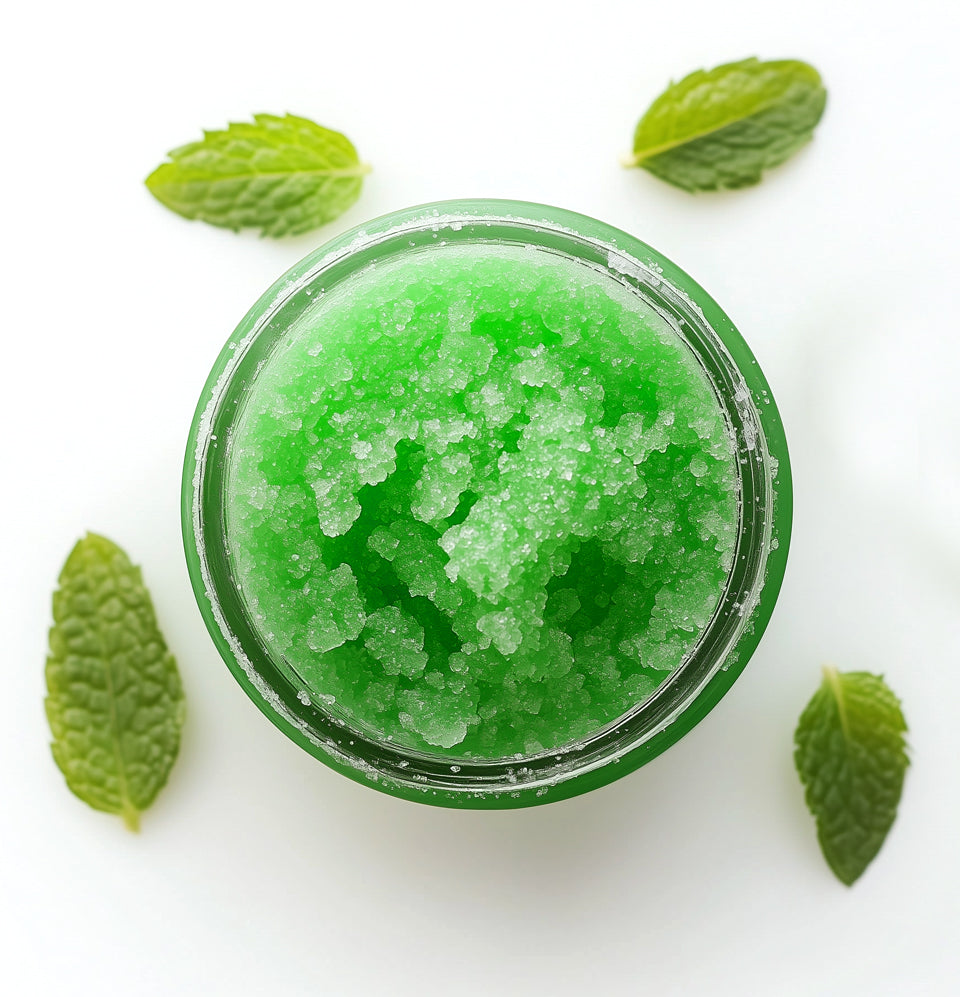 Body Sugar Scrub – Peppermint Scent (16oz)