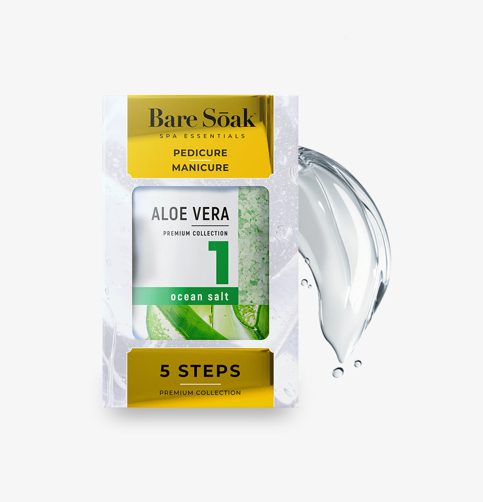 Bare Soak 5 Steps Kit – Aloe Scent packaging.
