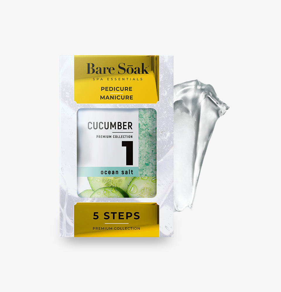 Bare Soak 5 Steps Kit – Cucumber Scent packaging.