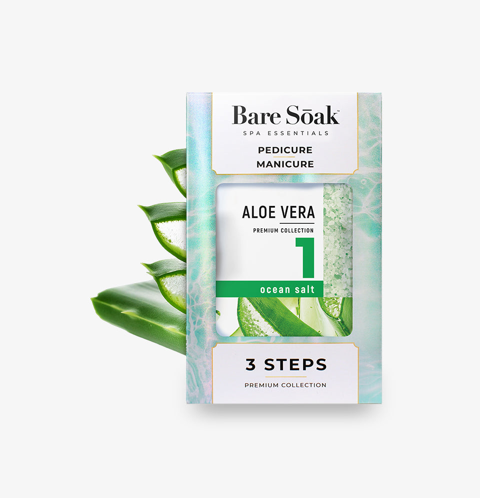 Bare Soak 3 Steps Kit – Aloe Vera Scent packaging.