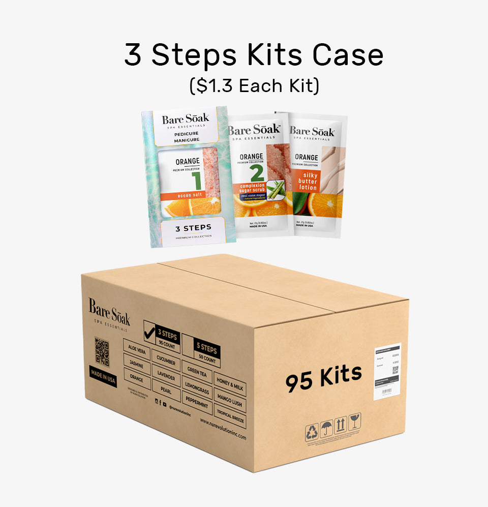 Bare Soak 3 Steps Kit – Orange Scent packaging.