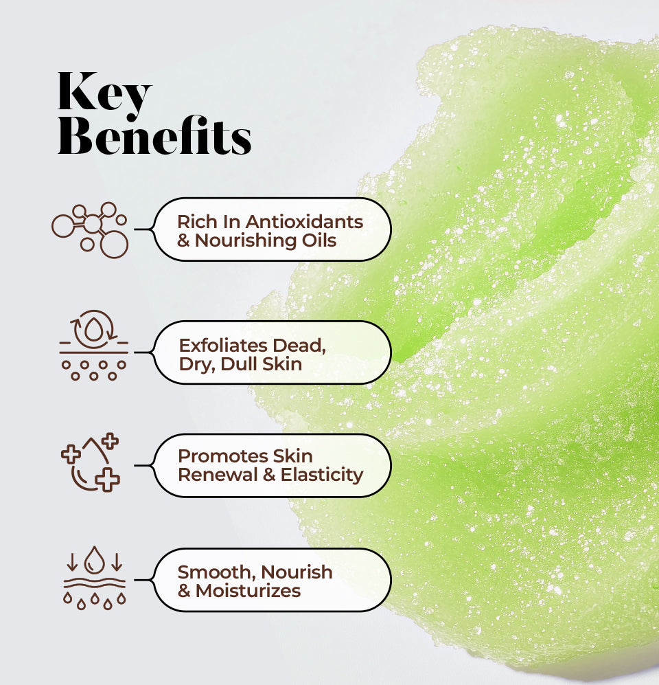 Body Sugar Scrub – Lemongrass Scent (16oz)