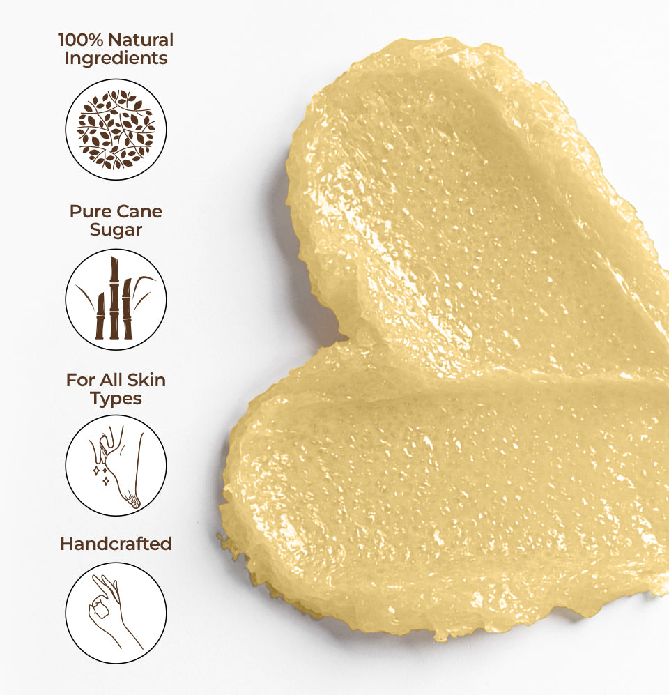 Body Sugar Scrub – Honey & Milk Scent (16oz)