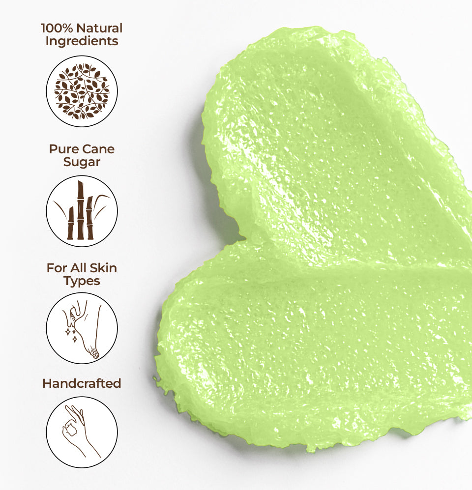 Body Sugar Scrub – Lemongrass Scent (16oz)