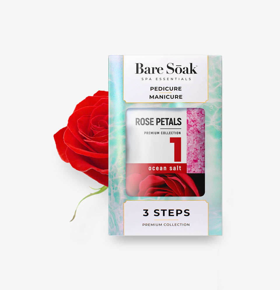 Bare Soak 3 Steps Kit – Rose Petals Scent packaging.