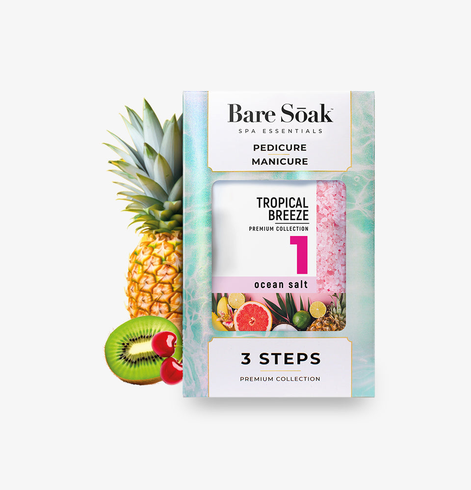 Bare Soak 3 Steps Kit – Tropical Scent packaging.