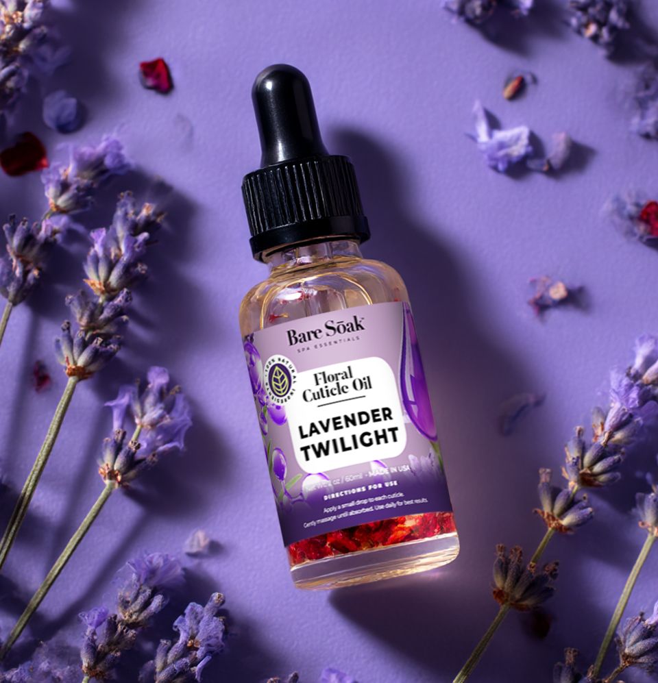 Floral Cuticle Oil 2oz - Lavender