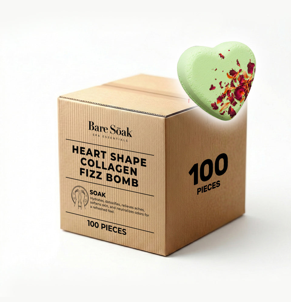 Fizz Heart Collagen Bomb 100 pc - Green Tea