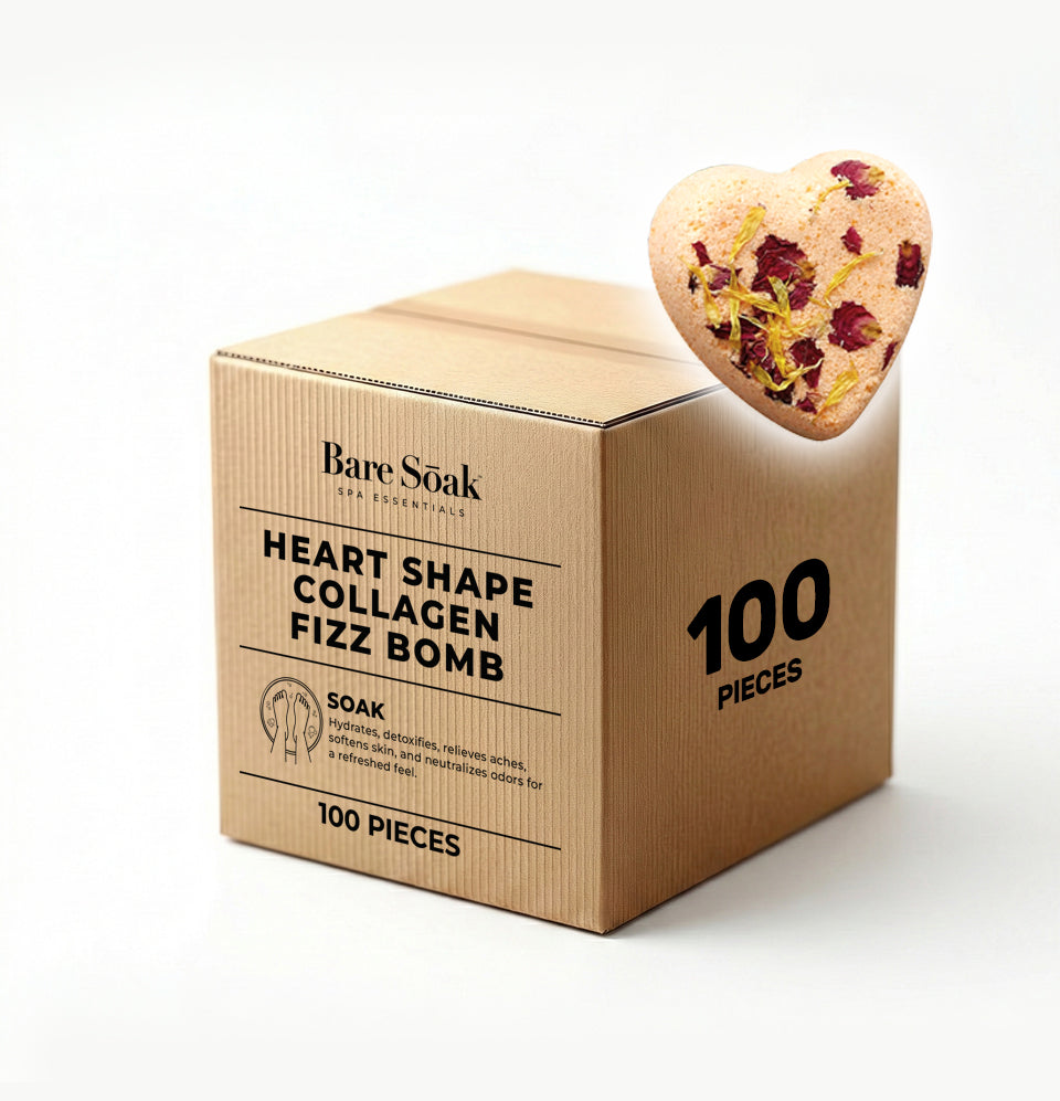 Fizz Heart Collagen Bomb 100 pc - Honey & Milk