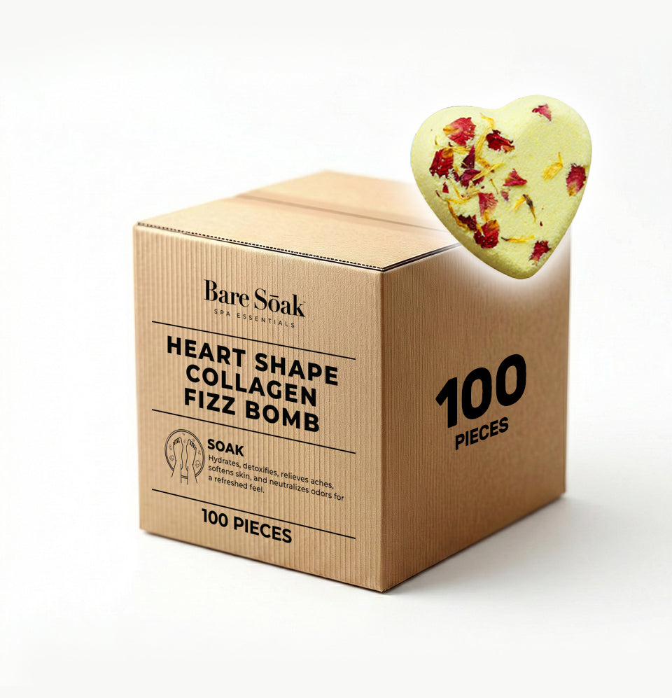 Fizz Heart Collagen Bomb 100 pc - Lemon Zest