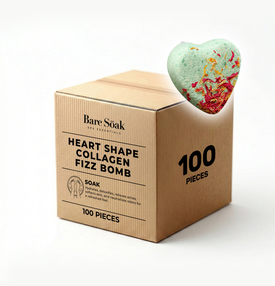 Fizz Heart Collagen Bomb 100 pc - Lemongrass