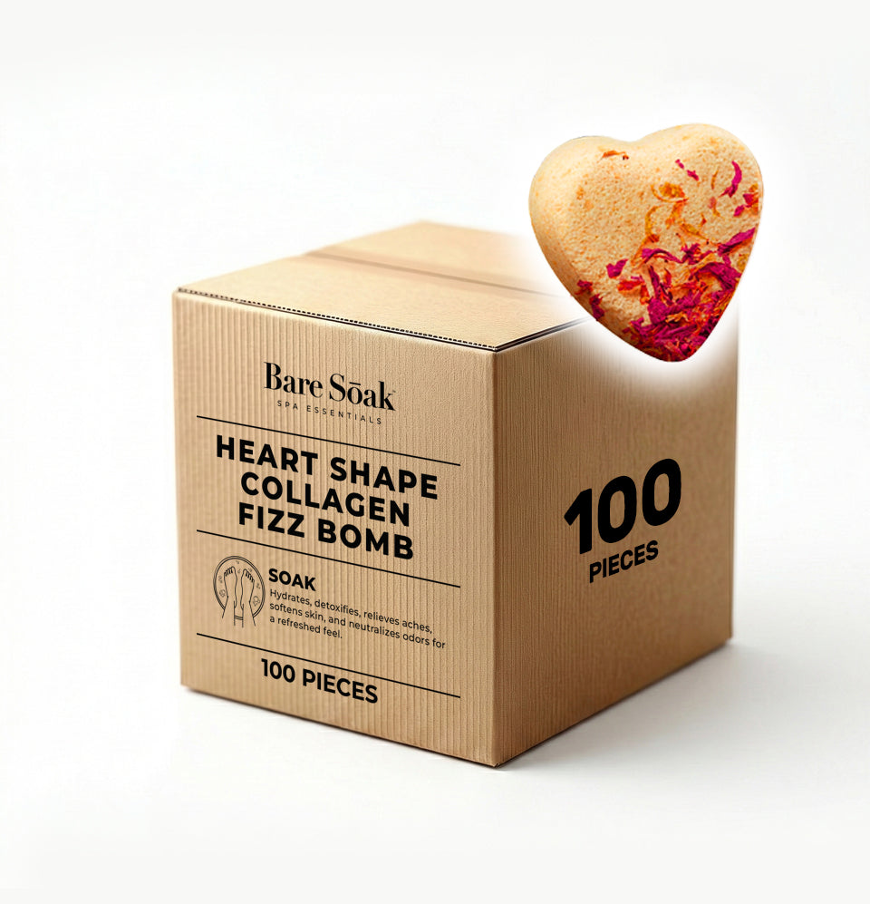 Fizz Heart Collagen Bomb 100 pc - Mango Passionfruit