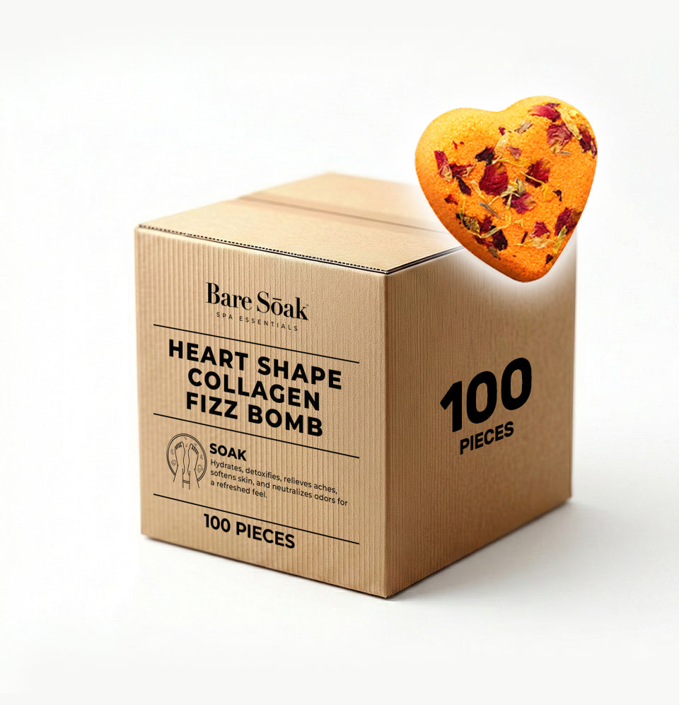 Fizz Heart Collagen Bomb 100 pc - Orange Tangerine