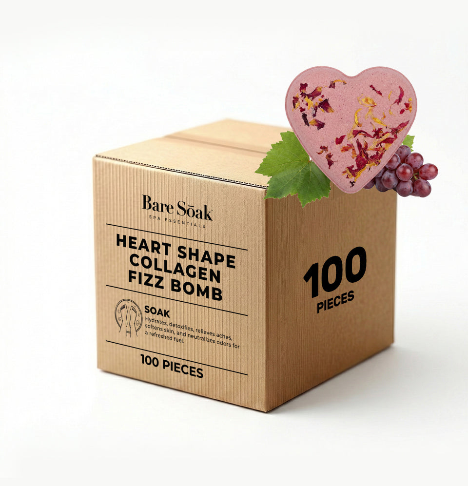 Fizz Heart Collagen Bomb 100 pc - Red Wine (Special Edition)