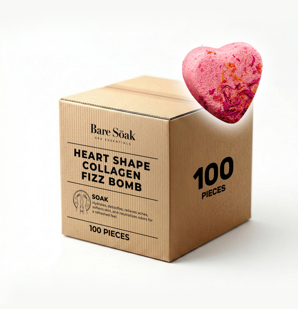 Fizz Heart Collagen Bomb 100 pc - Rose Petals