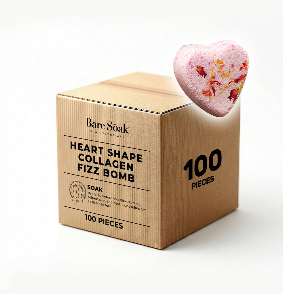 Fizz Heart Collagen Bomb 100 pc - Tropical Breeze