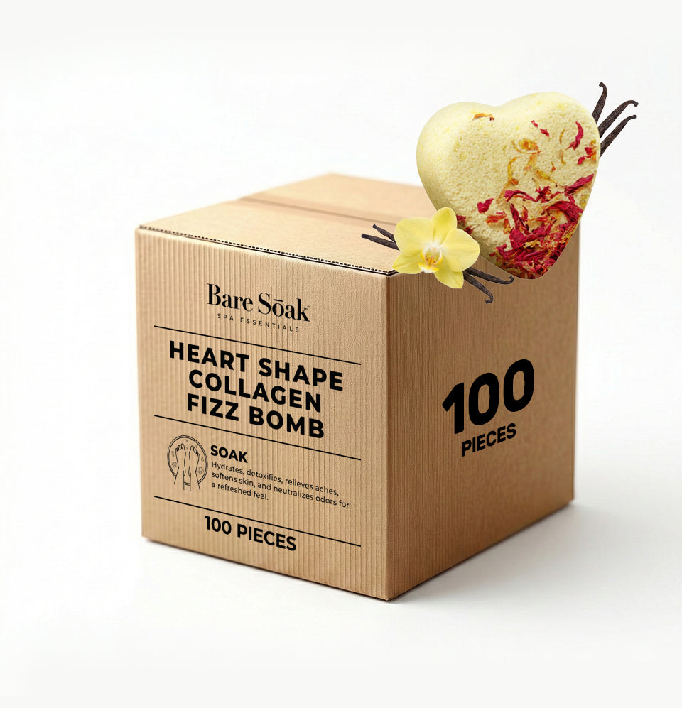 Fizz Heart Collagen Bomb 100 pc - Velvet Vanilla (Special Edition)