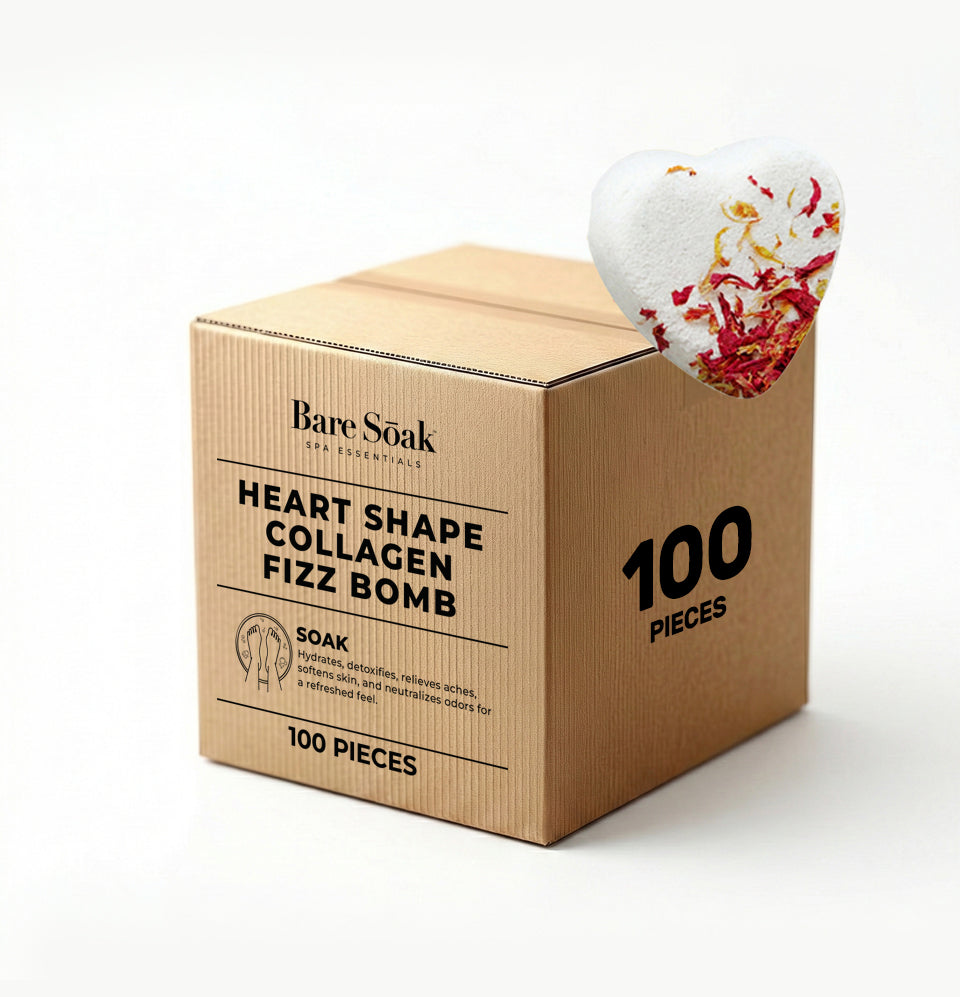 Fizz Heart Collagen Bomb 100 pc - White Orchid
