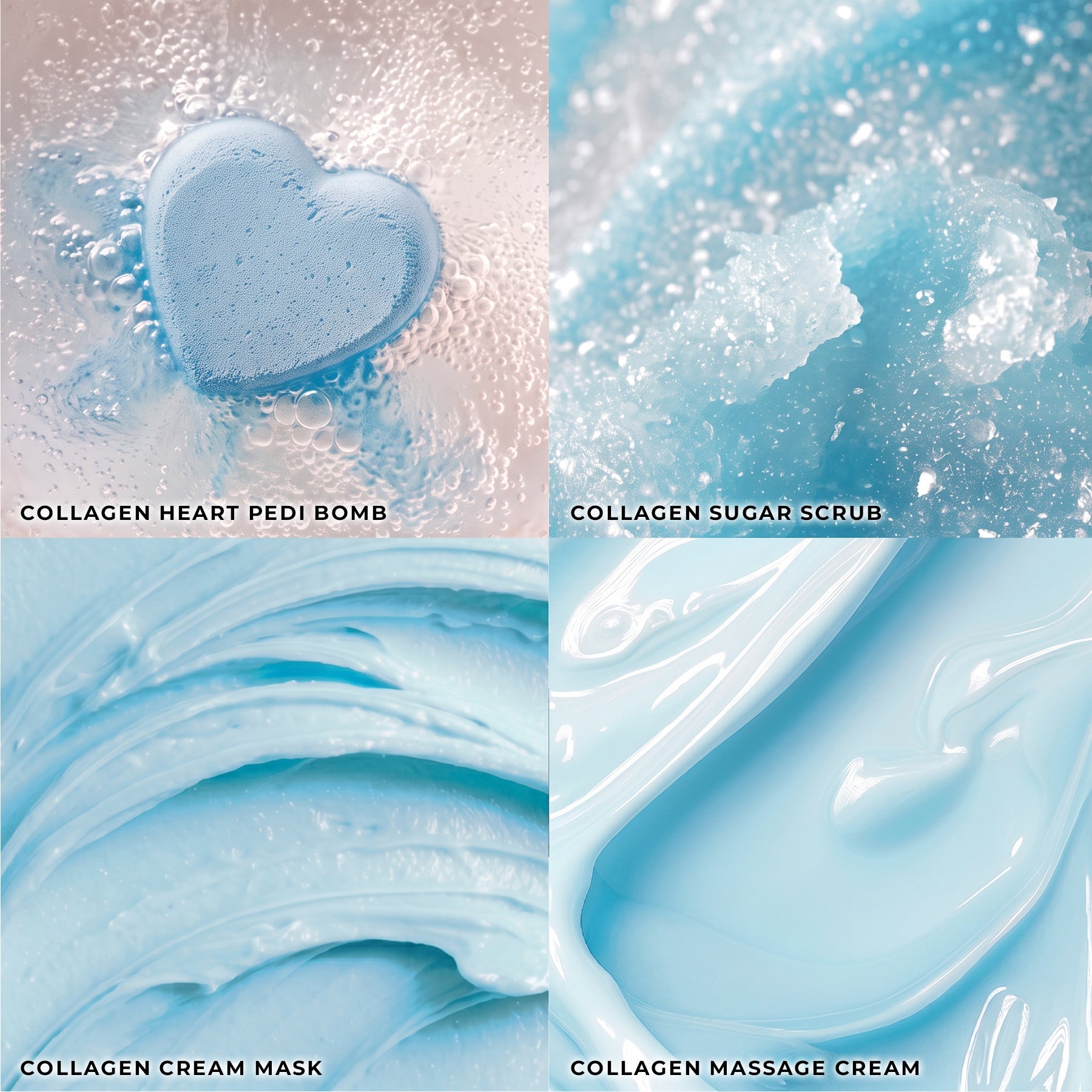 Ocean Pearl - Collagen Heart Pedi Bomb • 4 Steps Kit