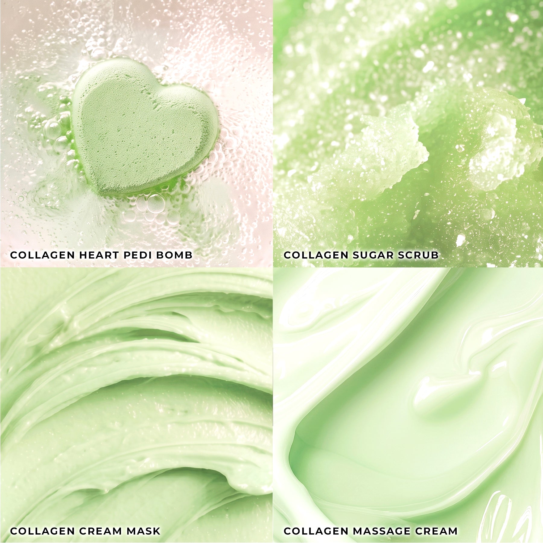 Lemongrass - Collagen Heart Pedi Bomb • 4 Steps Kit