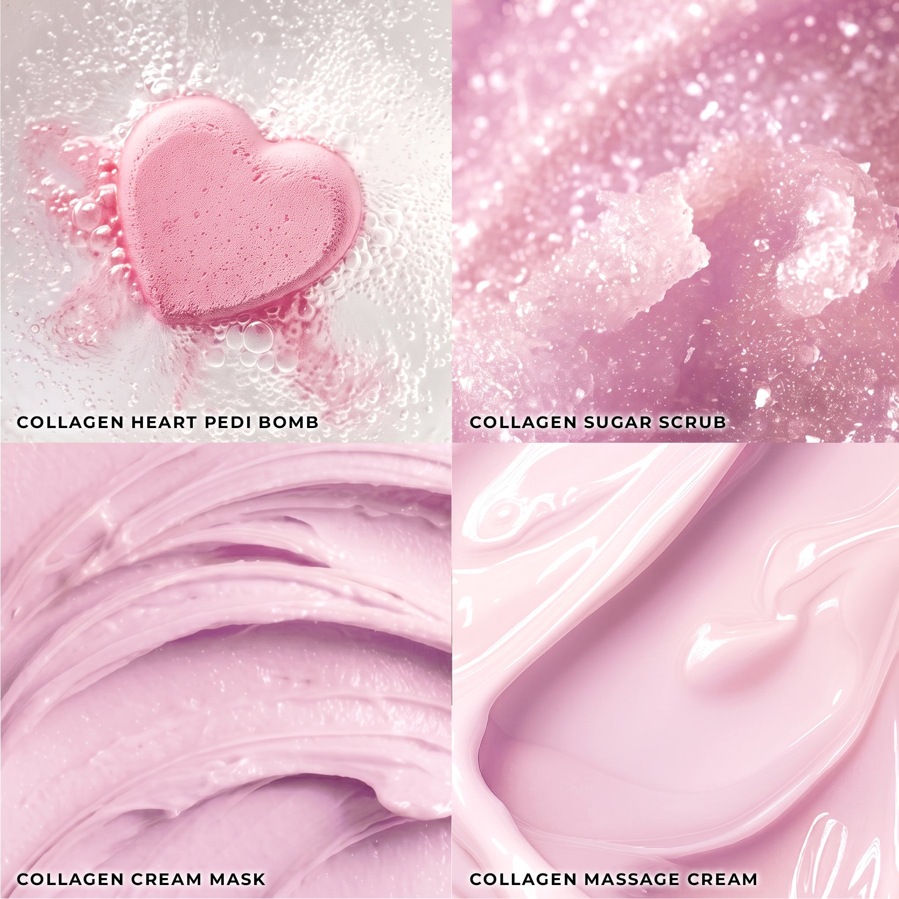 Japanese Cherry Blossom - Collagen Heart Pedi Bomb • 4 Steps Kit