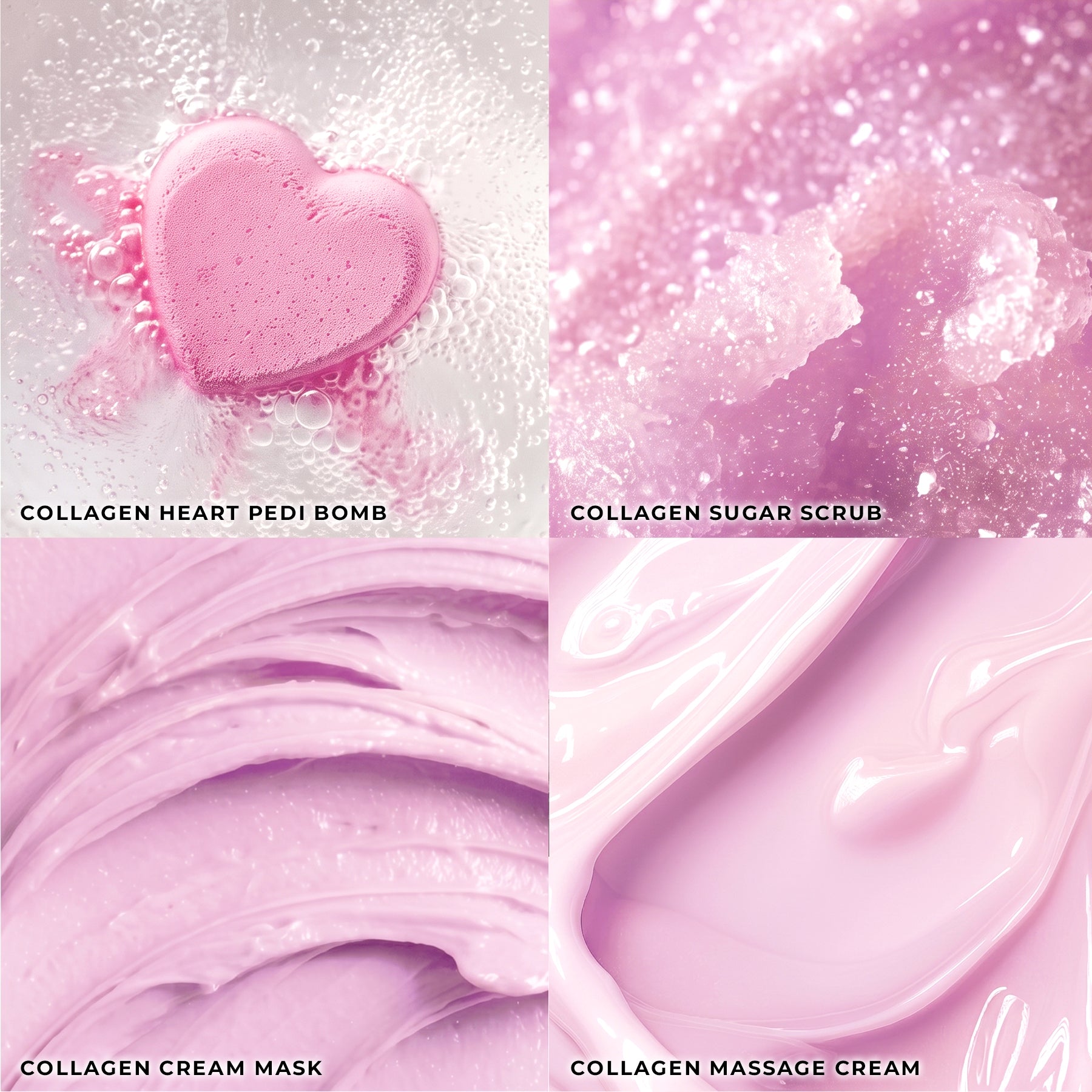 Lavender twilight - Collagen Heart Pedi Bomb • 4 Steps Kit