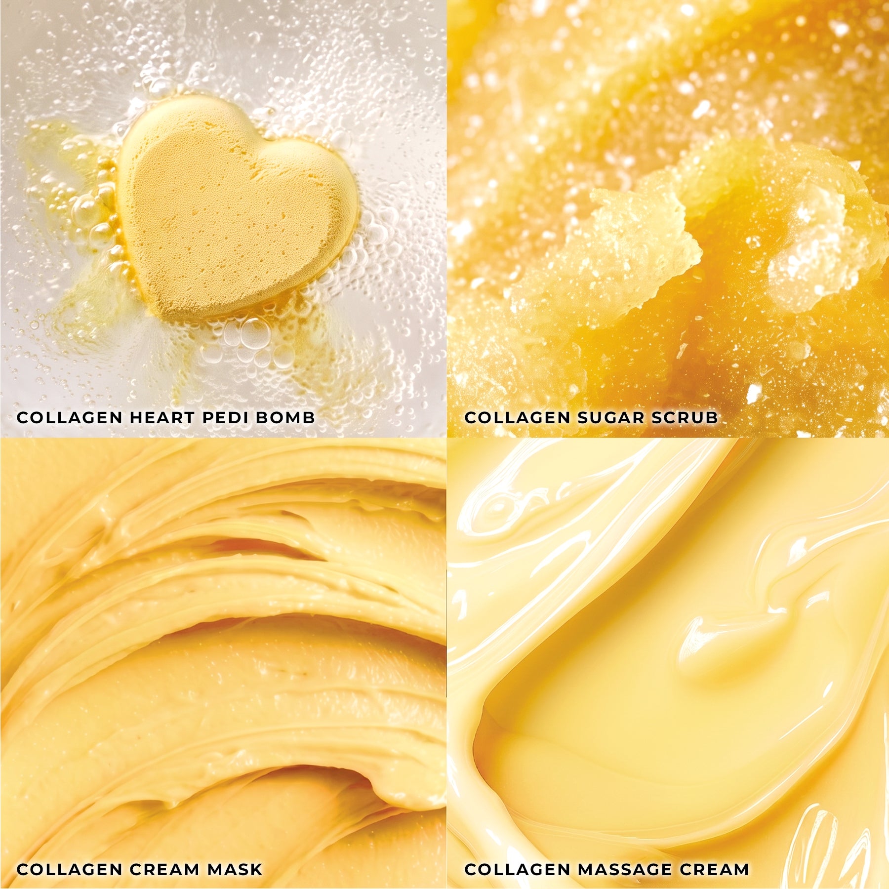 Lemon Zest - Collagen Heart Pedi Bomb • 4 Steps Kit