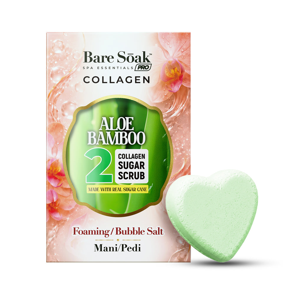 Aloe Bamboo - Collagen Heart Pedi Bomb • 4 Steps Kit