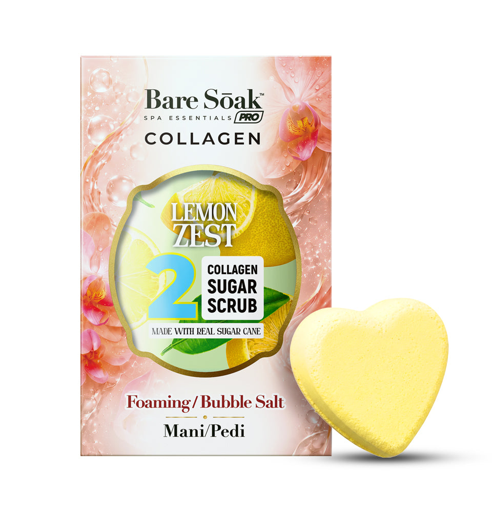 Lemon Zest - Collagen Heart Pedi Bomb • 4 Steps Kit