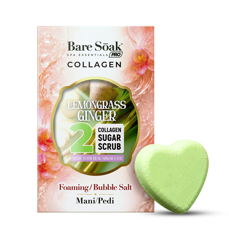 Lemongrass - Collagen Heart Pedi Bomb • 4 Steps Kit