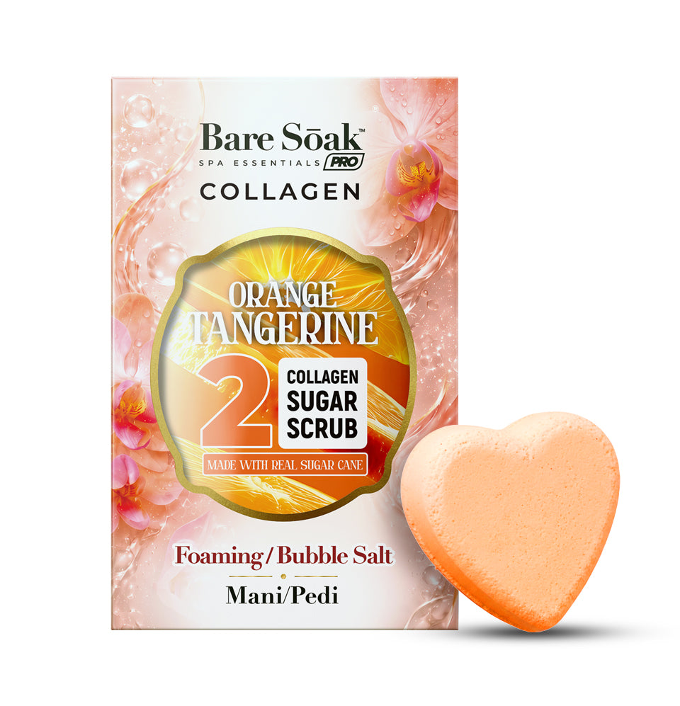 Orange Tangerine - Collagen Heart Pedi Bomb • 4 Steps Kit