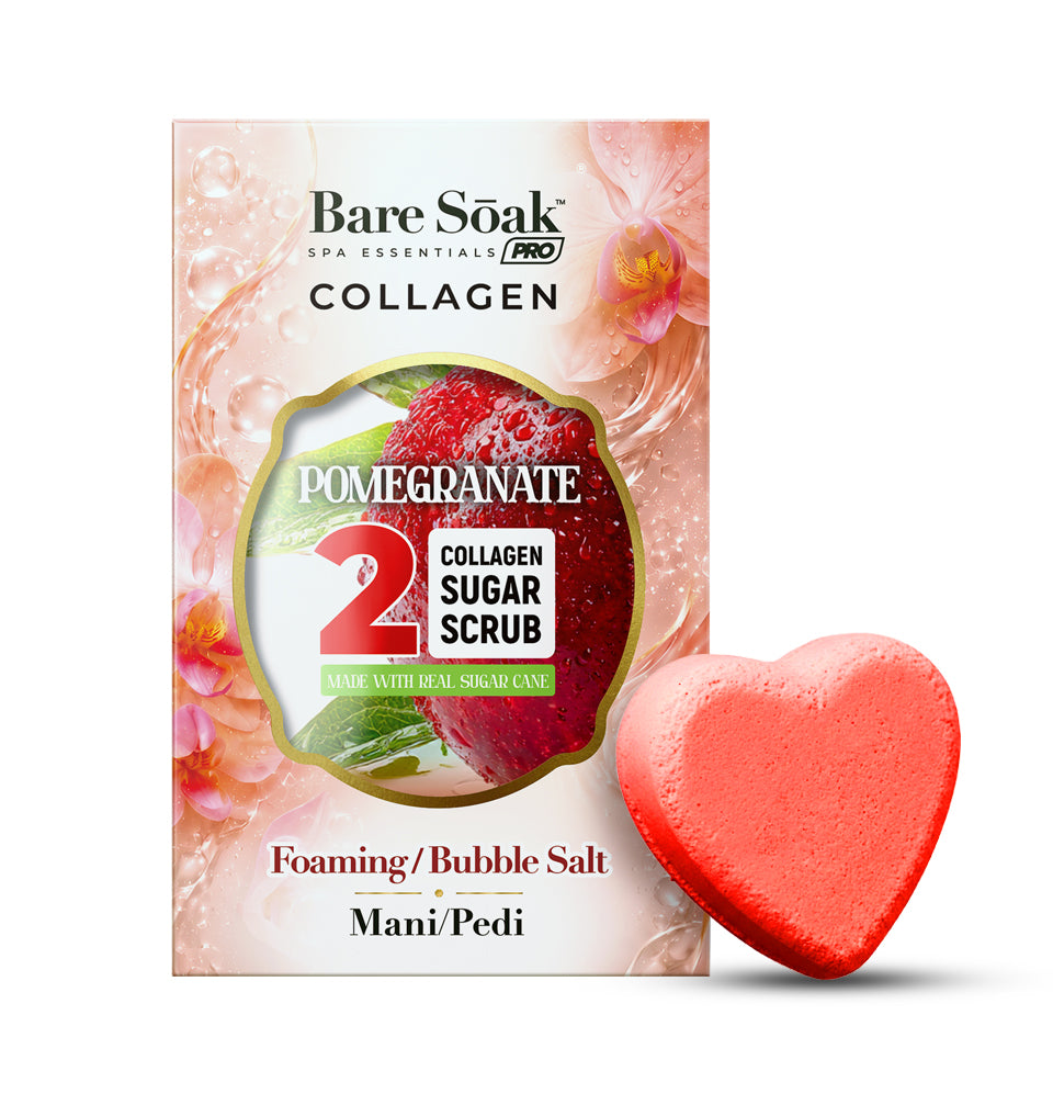 Pomegranate - Collagen Heart Pedi Bomb • 4 Steps Kit