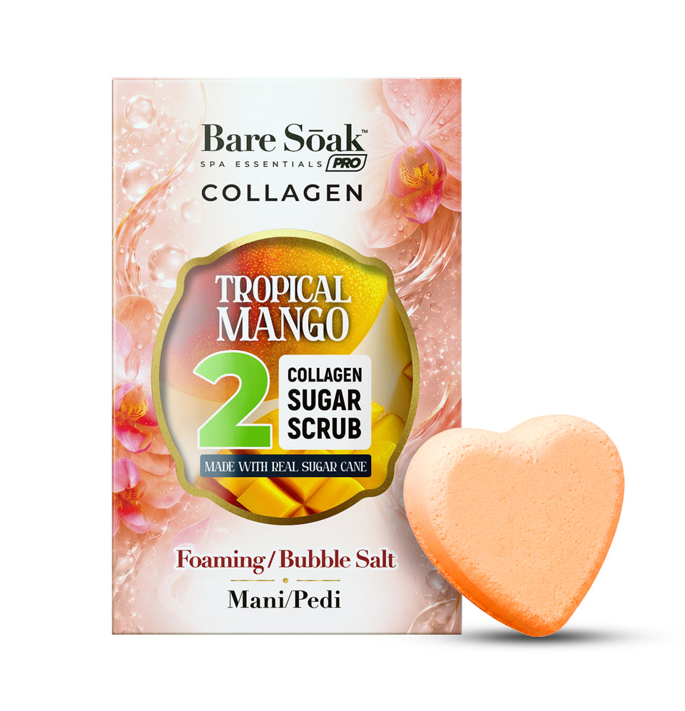 Tropical Mango - Collagen Heart Pedi Bomb • 4 Steps Kit
