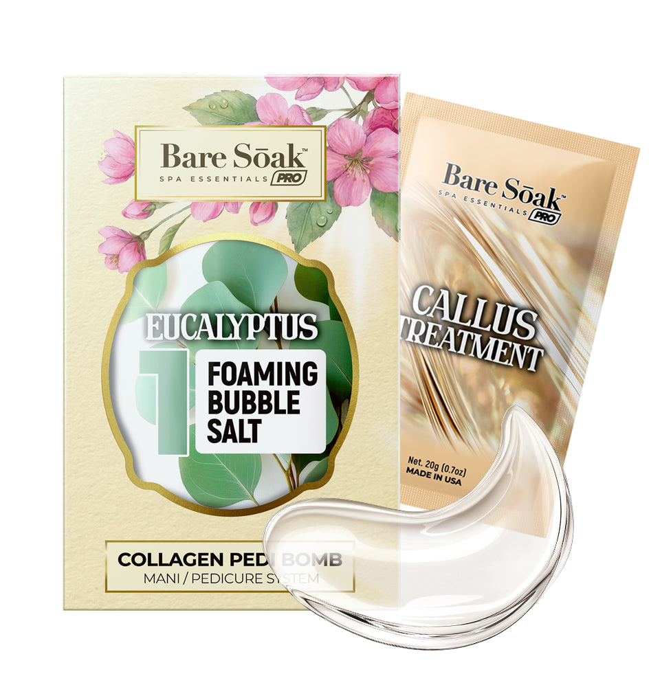 Collagen Foaming/Bubble • 5 Steps Kit With Callus Treatment - Eucalyptus