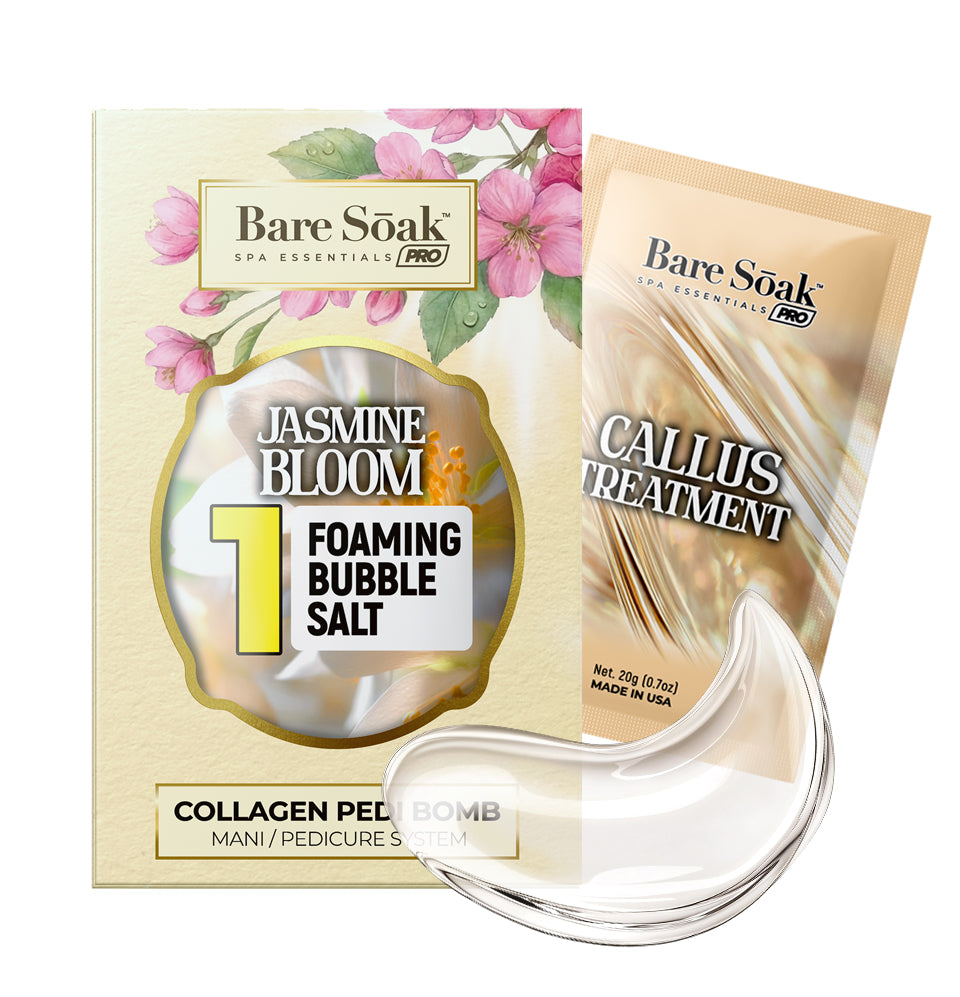 Collagen Foaming/Bubble • 5 Steps Kit With Callus Treatment - Jasmine Bloom