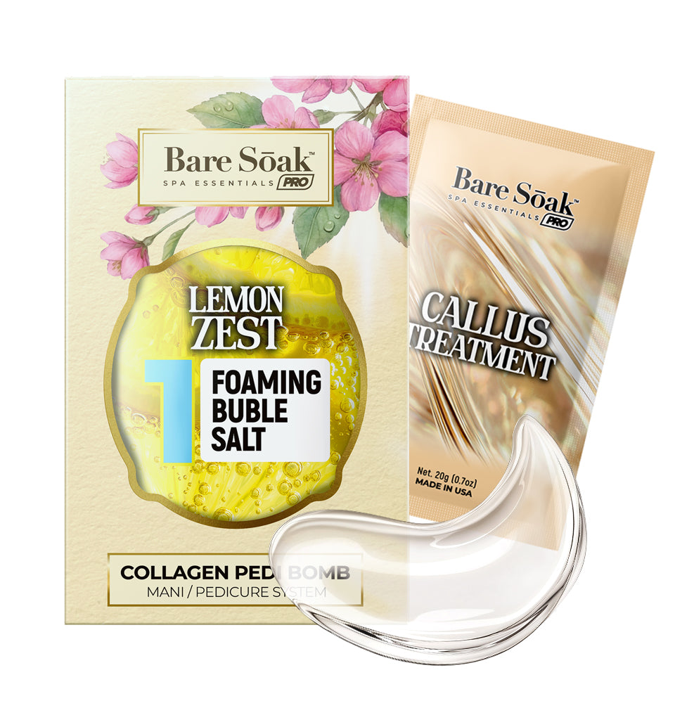 Collagen Foaming/Bubble • 5 Steps Kit With Callus Treatment - Lemon Zest