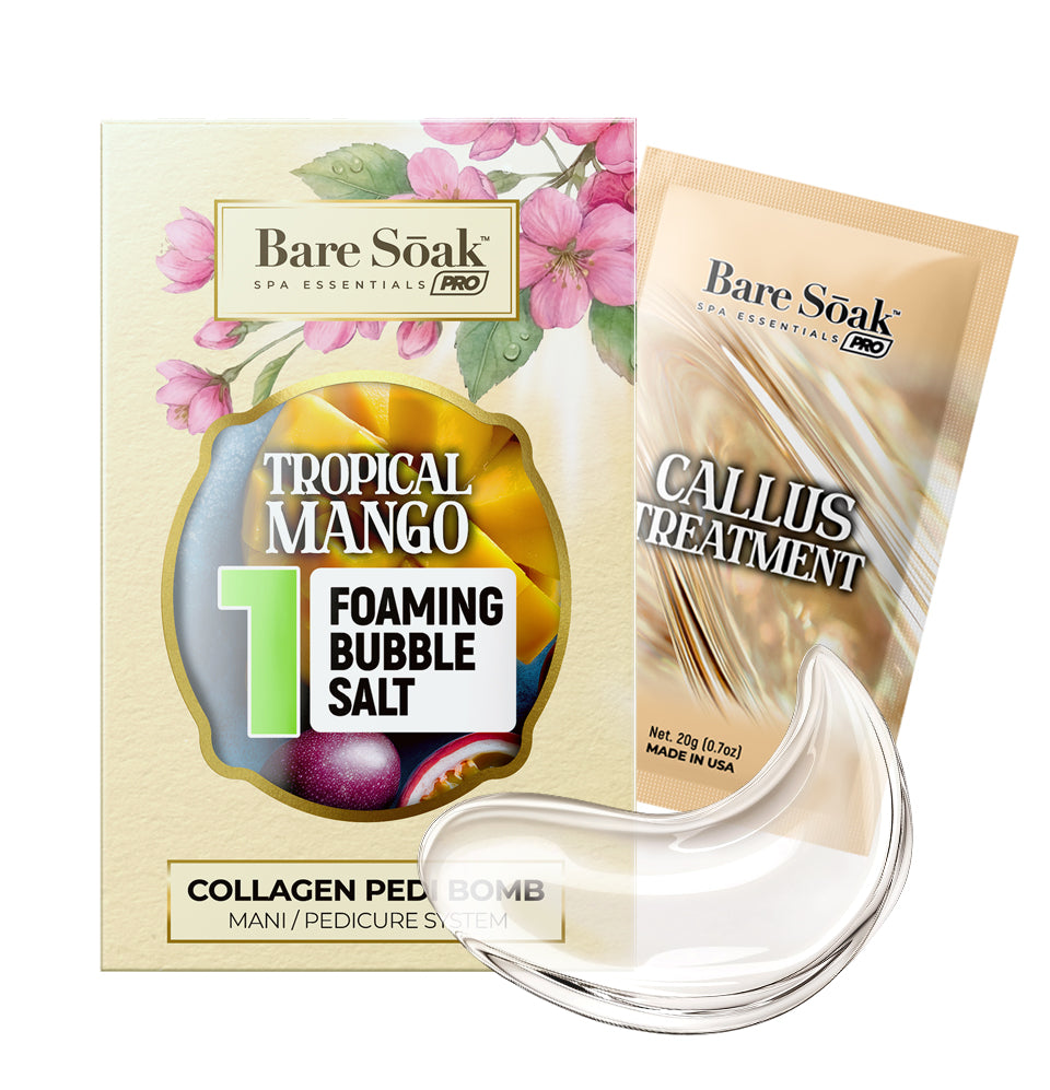 Collagen Foaming/Bubble • 5 Steps Kit With Callus Treatment - Tropical Mango