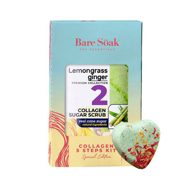 Fizz Heart Collagen 9 Steps Case - Lemongrass (40 Kits Case) – Bare Soak