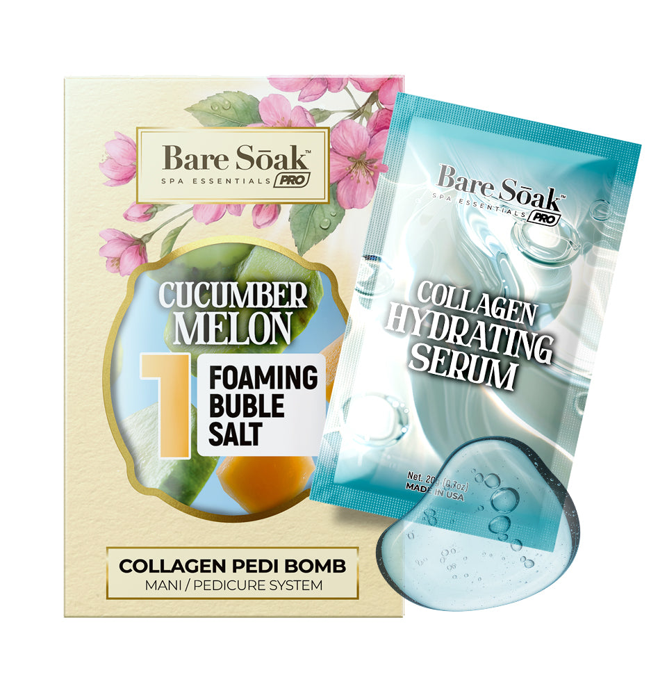 Collagen Foaming/Bubble • 5 Steps Kit With Serum - Cucumber Melon