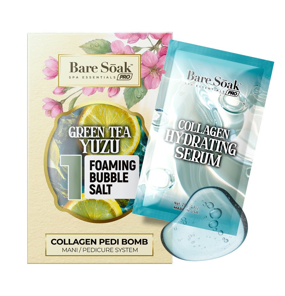 Collagen Foaming/Bubble • 5 Steps Kit With Serum - Green Tea Yuzu