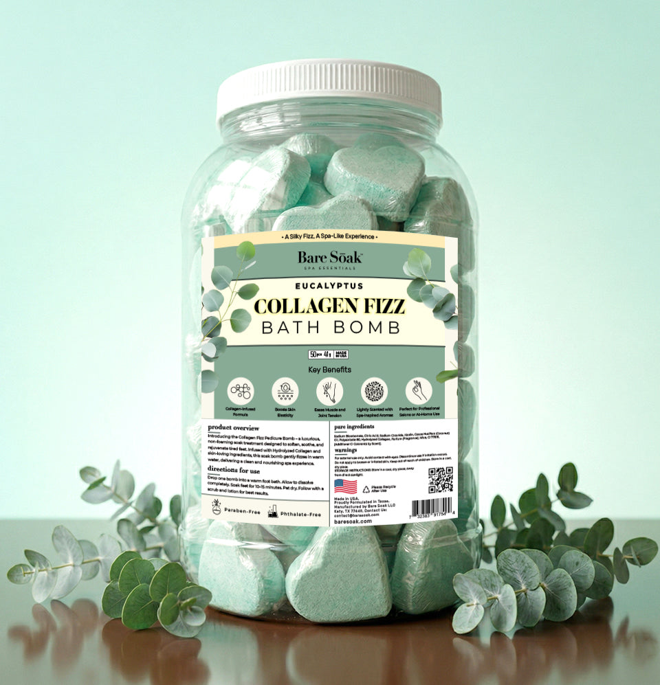 Collagen Pedi Bomb - 50pc - Eucalyptus