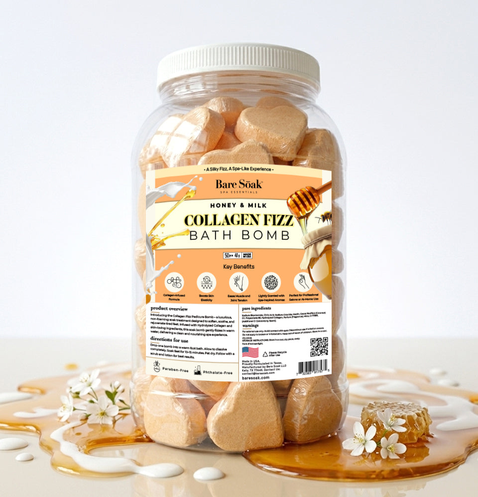 Collagen Pedi Bomb - 50pc - Honey & Milk